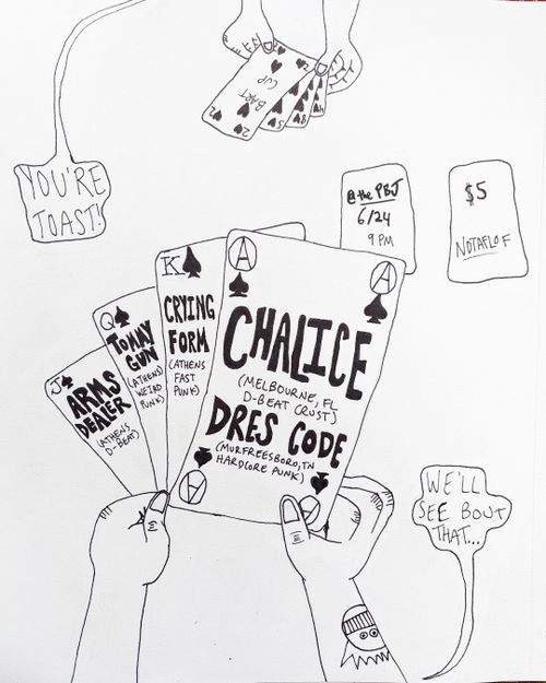 CHALICE (Melbourne, FL) + DRES CODE (Murfreesboro, TN) + CRYING FORM + ARMS DEALER + TOMMYGUN